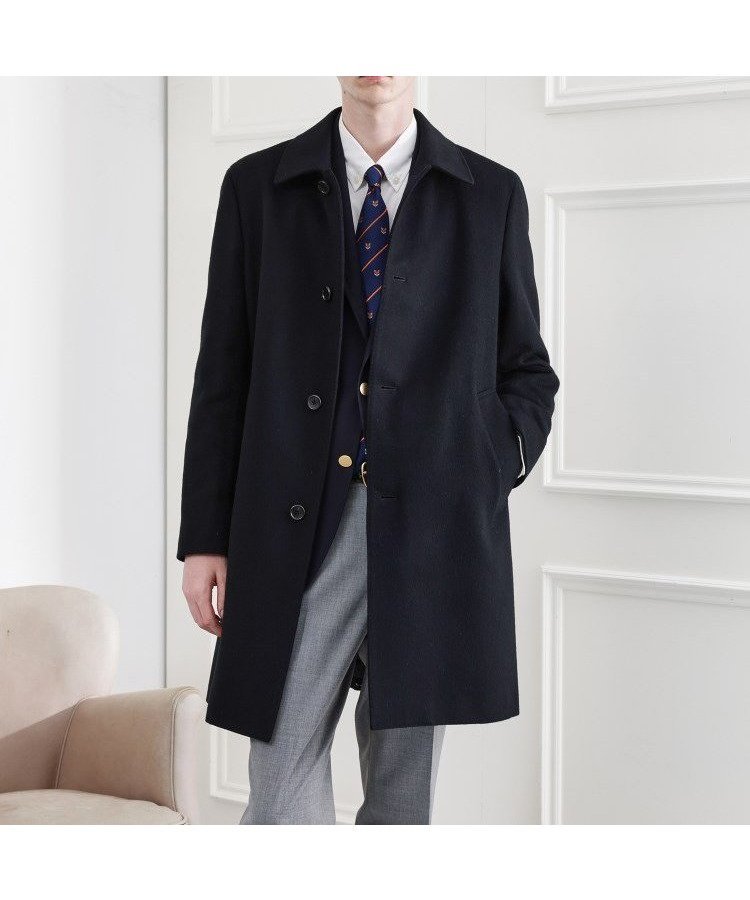 【タケオキクチ/TAKEO KIKUCHI / MEN】の【LIMITED】ウール混ステンカラーコート インテリア・キッズ・メンズ・レディースファッション・服の通販 founy(ファニー)  ファッション Fashion メンズファッション Fashion for Men おすすめ Recommended / Our Picks インナー Innerwear スニーカー Sneakers, Trainers スマート Smart, Elegant スーツ Suit, Formalwear チェック Check, Plaid, Tartan デニム Denim, Jeans Material パーカー Hoodie, Parka ポケット Pocket, Pocket Detail 無地 Plain, Solid Color ブラック|ID: prp329100004750929 ipo3291000000034352762