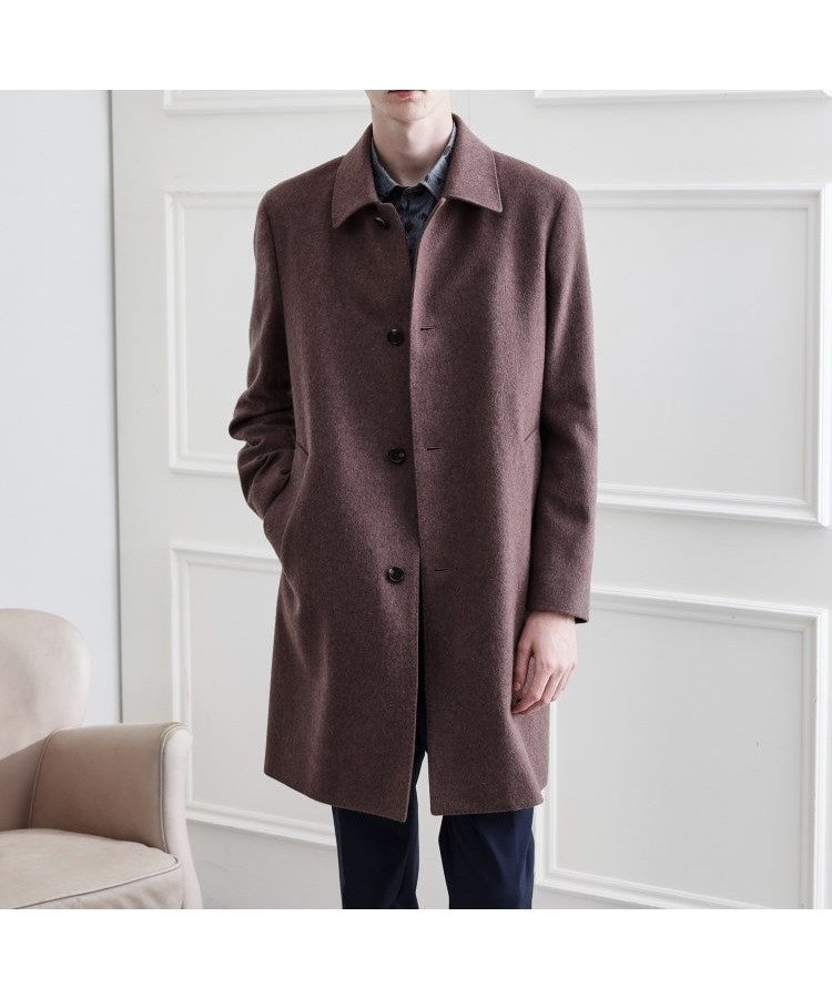 【タケオキクチ/TAKEO KIKUCHI / MEN】の【LIMITED】ウール混ステンカラーコート インテリア・キッズ・メンズ・レディースファッション・服の通販 founy(ファニー)  ファッション Fashion メンズファッション Fashion for Men おすすめ Recommended / Our Picks インナー Innerwear スニーカー Sneakers, Trainers スマート Smart, Elegant スーツ Suit, Formalwear チェック Check, Plaid, Tartan デニム Denim, Jeans Material パーカー Hoodie, Parka ポケット Pocket, Pocket Detail 無地 Plain, Solid Color モカブラウン|ID: prp329100004750929 ipo3291000000034352764