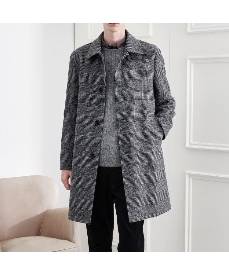 【タケオキクチ/TAKEO KIKUCHI / MEN】の【LIMITED】ウール混ステンカラーコート インテリア・キッズ・メンズ・レディースファッション・服の通販 founy(ファニー)  ファッション Fashion メンズファッション Fashion for Men おすすめ Recommended / Our Picks インナー Innerwear スニーカー Sneakers, Trainers スマート Smart, Elegant スーツ Suit, Formalwear チェック Check, Plaid, Tartan デニム Denim, Jeans Material パーカー Hoodie, Parka ポケット Pocket, Pocket Detail 無地 Plain, Solid Color チャコールグレー|ID: prp329100004750929 ipo3291000000034352766