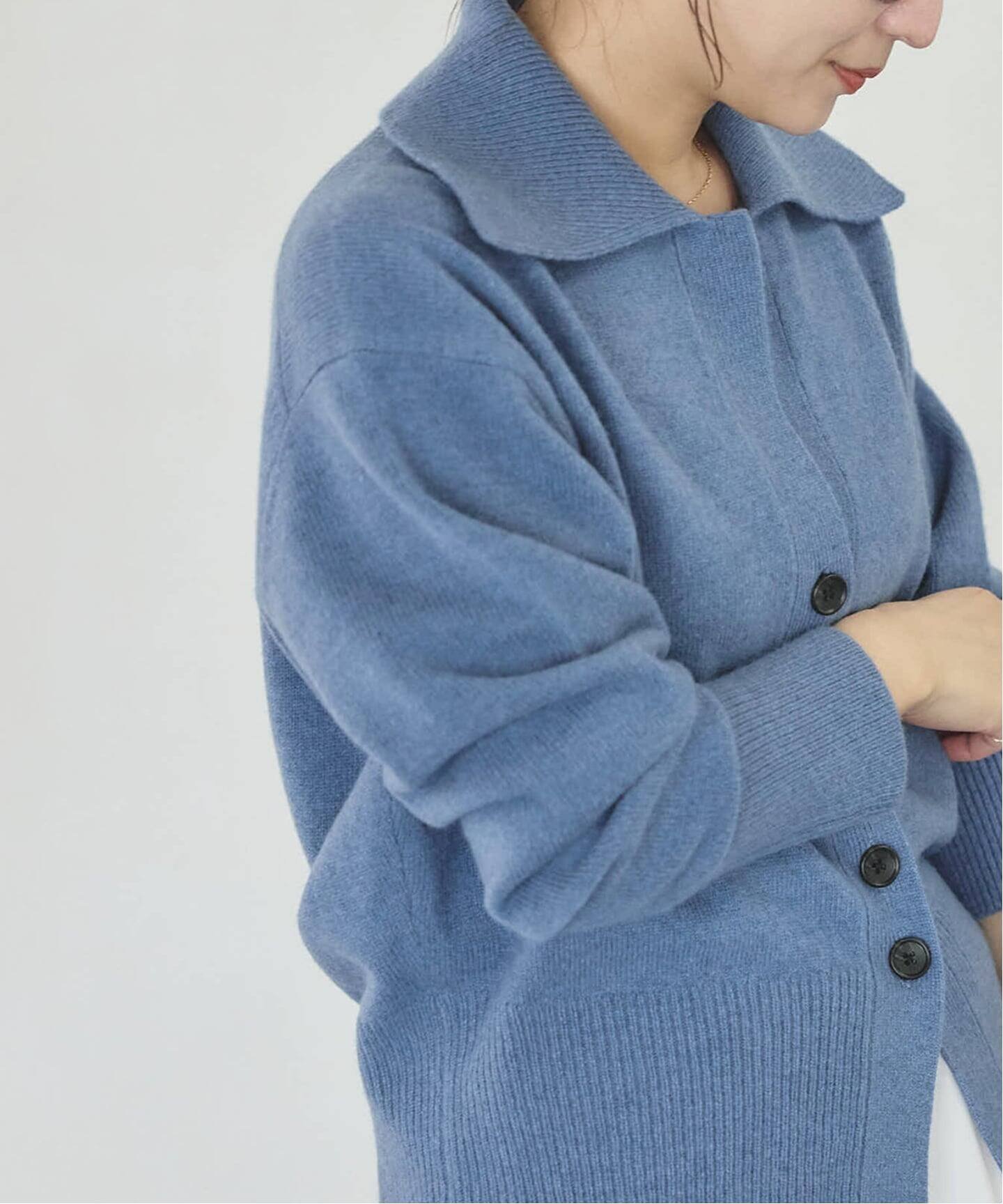 【ジャーナルスタンダード/JOURNAL STANDARD】の《追加2》MUSICオープンカラーカーディガン インテリア・キッズ・メンズ・レディースファッション・服の通販 founy(ファニー) 　ファッション　Fashion　レディースファッション　Fashion for Women　トップス・カットソー　Cut & Sew Tops　カーディガン・羽織り　Layered Style Cardigans　カーディガン　Cardigan, Knitwear　コンパクト　Compact, Small Size　シェイプ　Shape, Slim Fit　ジャケット　Jacket, Outerwear　スキッパー　Skipper, Open Collar　バランス　Balance, Style Balance　ブルー A|ID: prp329100004750930 ipo3291000000034635842