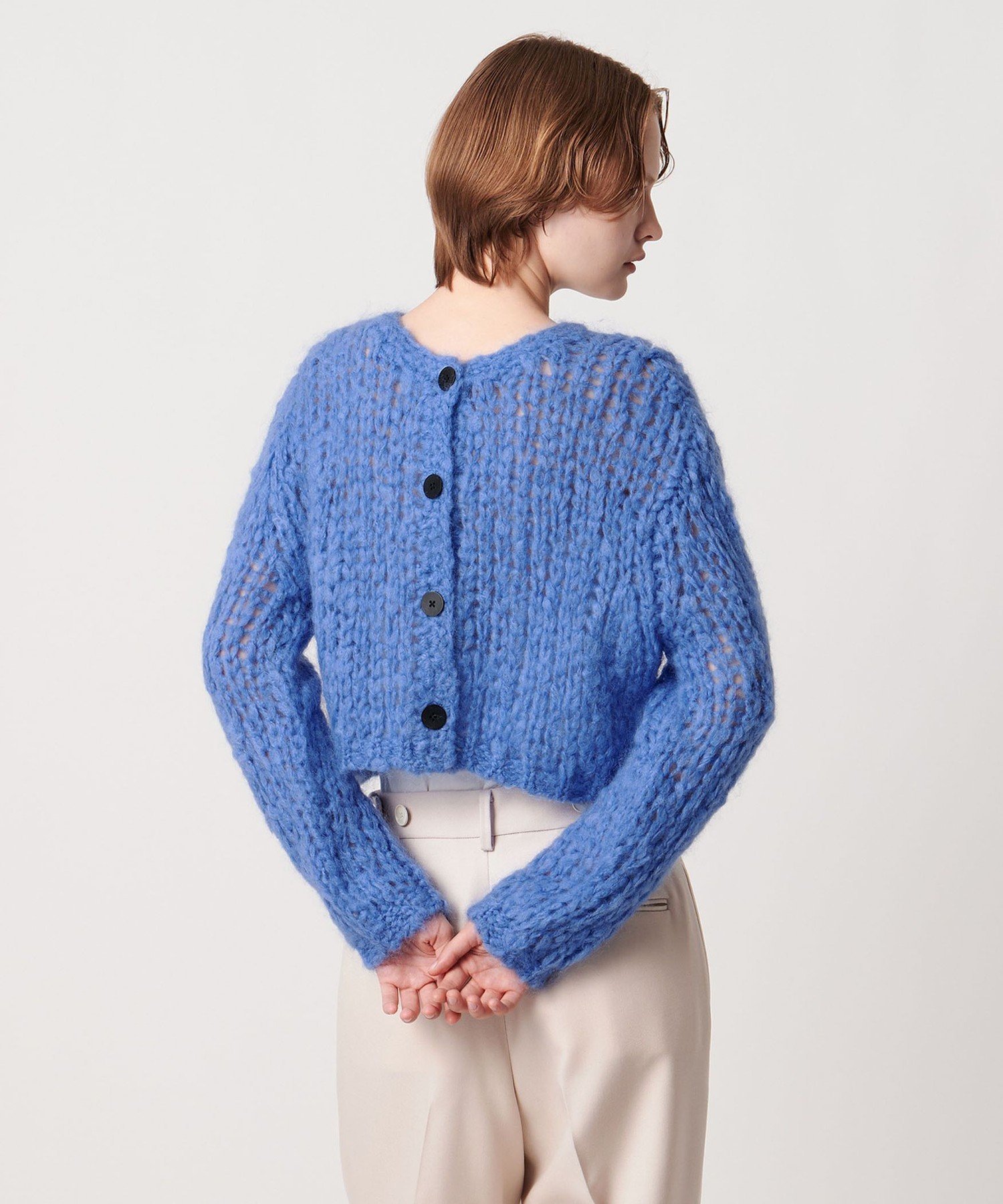 【ユナイテッドアローズ/UNITED ARROWS】のAEWEN MATOPH ジャンボタム2WAY カーディガン インテリア・キッズ・メンズ・レディースファッション・服の通販 founy(ファニー) ファッション Fashion レディースファッション Fashion for Women トップス・カットソー Cut & Sew Tops カーディガン・羽織り Layered Style Cardigans かぎ針 Crochet カーディガン Cardigan, Knitwear コンパクト Compact, Small Size トリミング Trimming, Decorative Edge 手編み Hand-Knitted, Handmade Knit ハンド Hand, Handmade 羽織 Haori, Light Jacket COBALT|ID: prp329100004750946 ipo3291000000034917452