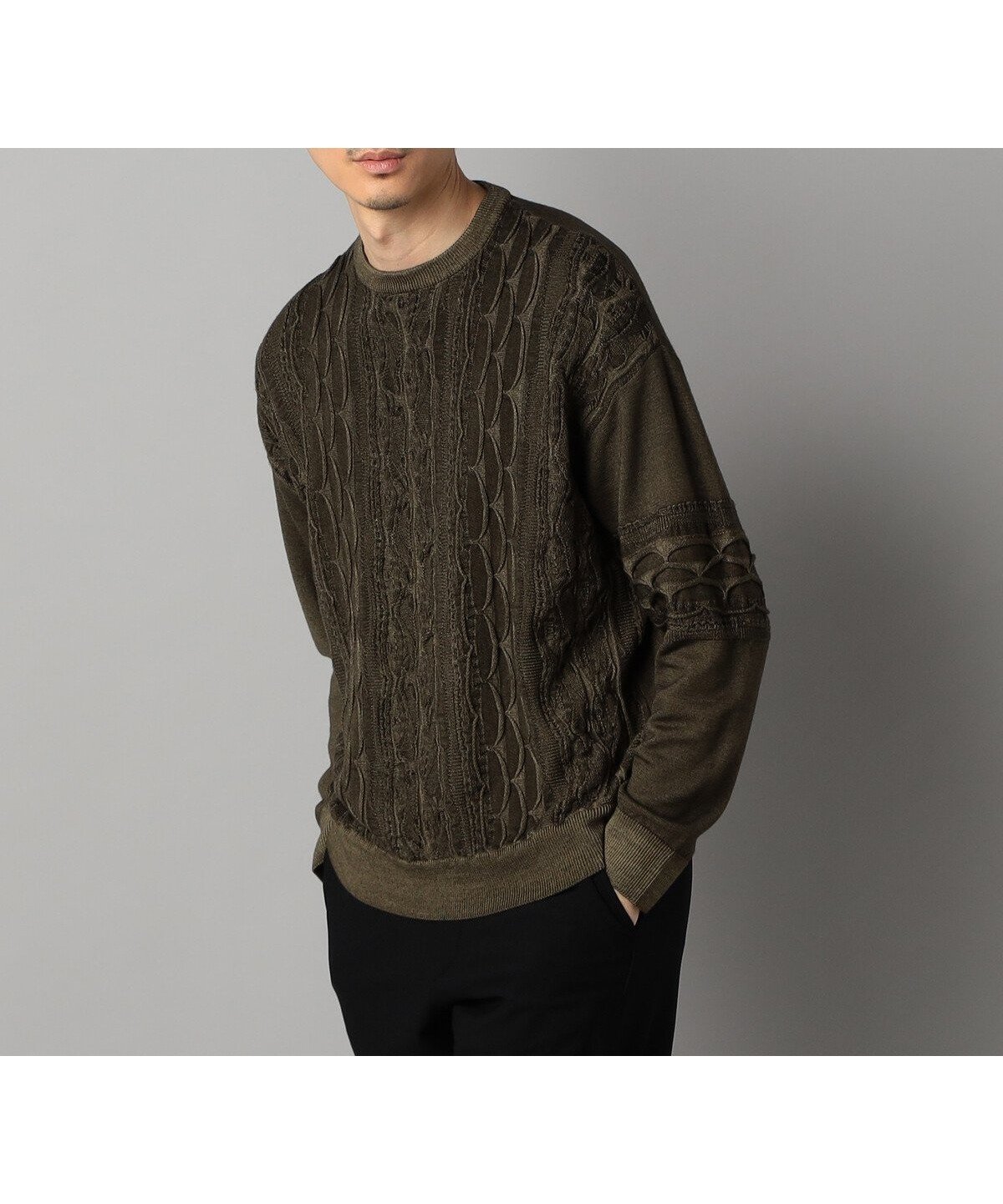 【コムサ メン/COMME CA / MEN】のCOOGI(クージー)柄 クルーセーター インテリア・キッズ・メンズ・レディースファッション・服の通販 founy(ファニー)  ファッション Fashion メンズファッション Fashion for Men カラフル Colorful Design セーター Sweater, Knitwear トレンド Trend, Trending Now ヴィンテージ Vintage Style 人気 Popular, Best Seller カーキ|ID: prp329100004750956 ipo3291000000034352968