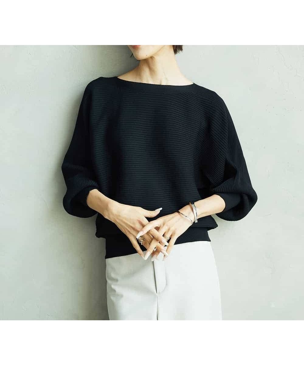 【ミッシェルクラン/MICHEL KLEIN】のホールガーメントドルマンスリーブニット インテリア・キッズ・メンズ・レディースファッション・服の通販 founy(ファニー)  ファッション Fashion レディースファッション Fashion for Women トップス・カットソー Cut & Sew Tops ニット Knit Tops & Sweaters 洗える Machine Washable シンプル Simple, Minimal スタイリッシュ Stylish, Fashionable ストレッチ Stretch, Stretchy Fabric ダウン Down, Puffer トレンド Trend, Trending Now ドレープ Drape, Draping Fabric 人気 Popular, Best Seller バランス Balance, Style Balance ベーシック Basic, Essential ロング Long, Long-Length 再入荷 Restock / Back in Stock ブラック|ID: prp329100004750967 ipo3291000000034353044