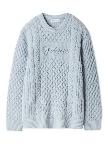 【ジェラートピケ オム/GELATO PIQUE HOMME / MEN】の【HOMME】アランプルオーバー インテリア・キッズ・メンズ・レディースファッション・服の通販 founy(ファニー) 　ファッション　Fashion　メンズファッション　Fashion for Men　トップス・カットソー　Cut & Sew Tops　お家時間・ステイホーム　Stay Home / At Home　カーディガン　Cardigan, Knitwear　シンプル　Simple, Minimal　スマート　Smart, Elegant　ベーシック　Basic, Essential　ラベンダー　Lavender　A/W・秋冬　Autumn/Winter　BLU[086]|ID: prp329100004751003 ipo3291000000034353227