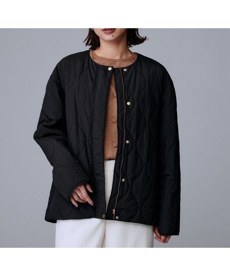 【アンタイトル/UNTITLED】の【軽量/洗える/ファスナー付き】中綿 キルトコート インテリア・キッズ・メンズ・レディースファッション・服の通販 founy(ファニー) ファッション Fashion レディースファッション Fashion for Women アウター Coat / Outerwear Collection コート・ロングコート・ピーコート Long Coats, Peacoats & More おすすめ Recommended / Our Picks キルト Quilt, Quilted Fabric スマート Smart, Elegant タフタ Taffeta, Structured Fabric ドット Polka Dot, Dot Pattern フェミニン Feminine, Girly ポケット Pocket, Pocket Detail 洗える Machine Washable 軽量 Lightweight, Ultra Light 防寒 Cold Protection, Winter-Ready ブラック|ID: prp329100004751057 ipo3291000000034436855