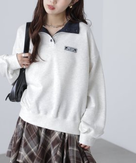 【フリーズマート/FREE'S MART】のスタンドネックバイカラースウェット 人気、トレンドファッション・服の通販 founy(ファニー) ファッション Fashion レディースファッション Fashion for Women トップス・カットソー Cut & Sew Tops レディースパーカー・カジュアルフーディー Casual Hoodies & Sweatshirts スウェット・クルーネックトップス Sweatshirts & Crewnecks / Relaxed Fit Sweat Tops おすすめ Recommended / Our Picks インナー Innerwear スウェット / スエット Sweatshirt, Sweatwear トレンド Trend, Trending Now ハイネック High Neck, Mock Neck レース Lace, Lace Fabric 今季 This Season, Current Season |ID:prp329100004751060