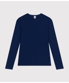 【プチバトー/PETIT BATEAU】のポワンココットクルーネック長袖Tシャツ 人気、トレンドファッション・服の通販 founy(ファニー) ファッション Fashion レディースファッション Fashion for Women トップス・カットソー Cut & Sew Tops シャツ・ブラウス・オフィスカジュアル Elegant Blouses & Button-Ups ロングTシャツ・Tシャツ Longline T-Shirts & Tees おすすめ Recommended / Our Picks インナー Innerwear シンプル Simple, Minimal 長袖 Long Sleeve, Full Sleeve thumbnail ネイビー|ID: prp329100004751102 ipo3291000000034353993