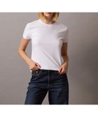 【カルバンクライン/Calvin Klein】の【公式ショップ】 カルバンクライン コットンリラックスドTシャツ 人気、トレンドファッション・服の通販 founy(ファニー) ファッション Fashion レディースファッション Fashion for Women トップス・カットソー Cut & Sew Tops シャツ・ブラウス・オフィスカジュアル Elegant Blouses & Button-Ups ロングTシャツ・Tシャツ Longline T-Shirts & Tees アクセサリー Fashion Accessories コンパクト Compact, Small Size シンプル Simple, Minimal スカーフ Scarf, Neckwear バランス Balance, Style Balance 無地 Plain, Solid Color thumbnail Brilliant White|ID: prp329100004751107 ipo3291000000034597823