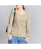 【ユナイテッドアローズ/UNITED ARROWS】のコットンリブ ラウンドネック カットソー BEIGE|ID: prp329100004751108 ipo3291000000034726307