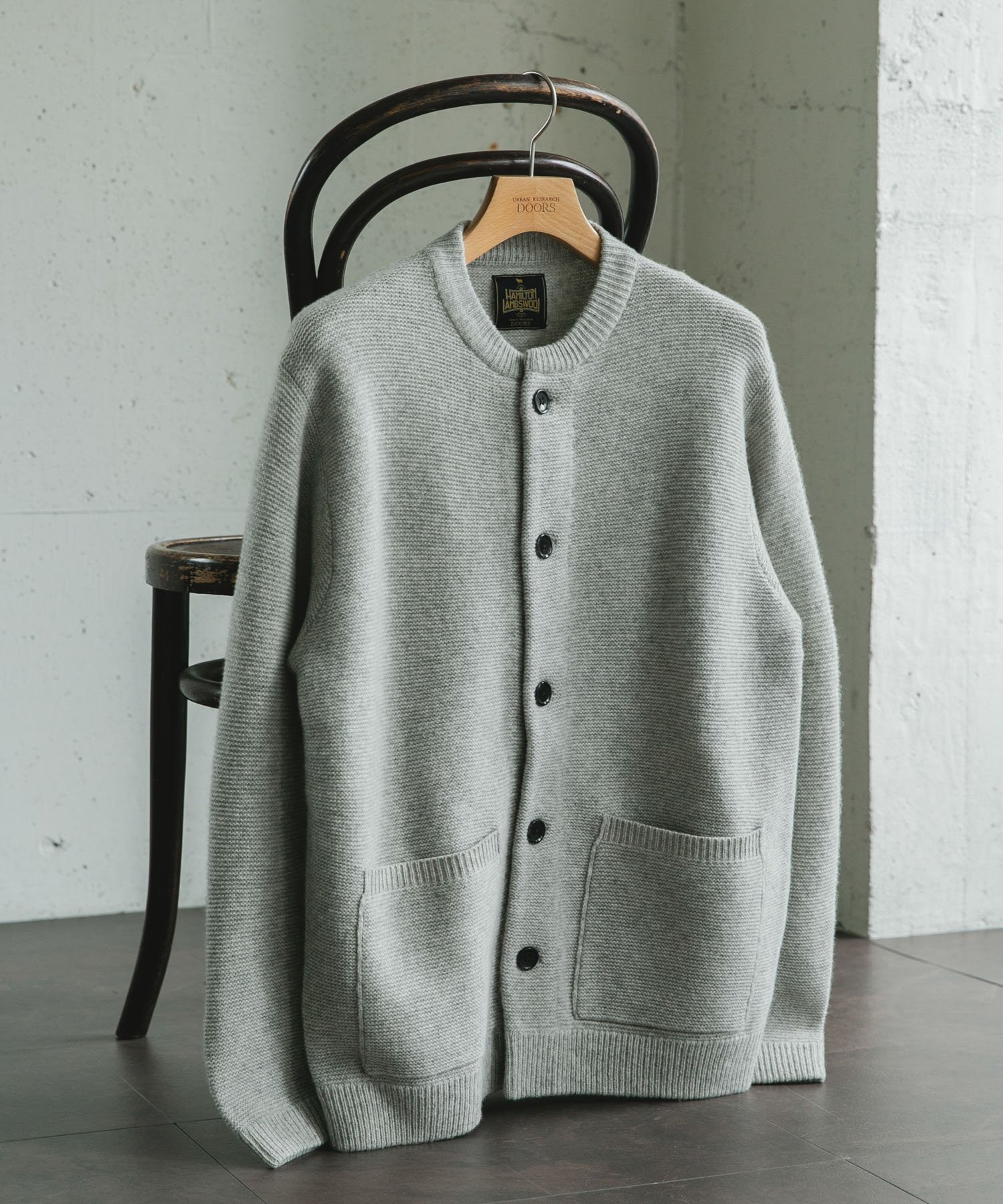 【アーバンリサーチ ドアーズ/URBAN RESEARCH DOORS / MEN】のハミルトンウールガーターカーディガン インテリア・キッズ・メンズ・レディースファッション・服の通販 founy(ファニー) 　ファッション　Fashion　メンズファッション　Fashion for Men　カーゴパンツ　Cargo Pants, Utility Pants　ショルダー　Shoulder, Shoulder Strap　シンプル　Simple, Minimal　デニム　Denim, Jeans Material　ドロップ　Drop Shoulder, Dropped Style　定番　Standard, Basic Item　人気　Popular, Best Seller　ベーシック　Basic, Essential　リラックス　Relax, Relaxed Fit　A/W・秋冬　Autumn/Winter　冬　Winter / This Winter　おすすめ　Recommended / Our Picks　2025年　2025　2025-2026秋冬・A/W　Autumn/Winter 2025–26 AW25–26　GRAY|ID: prp329100004751291 ipo3291000000034355661