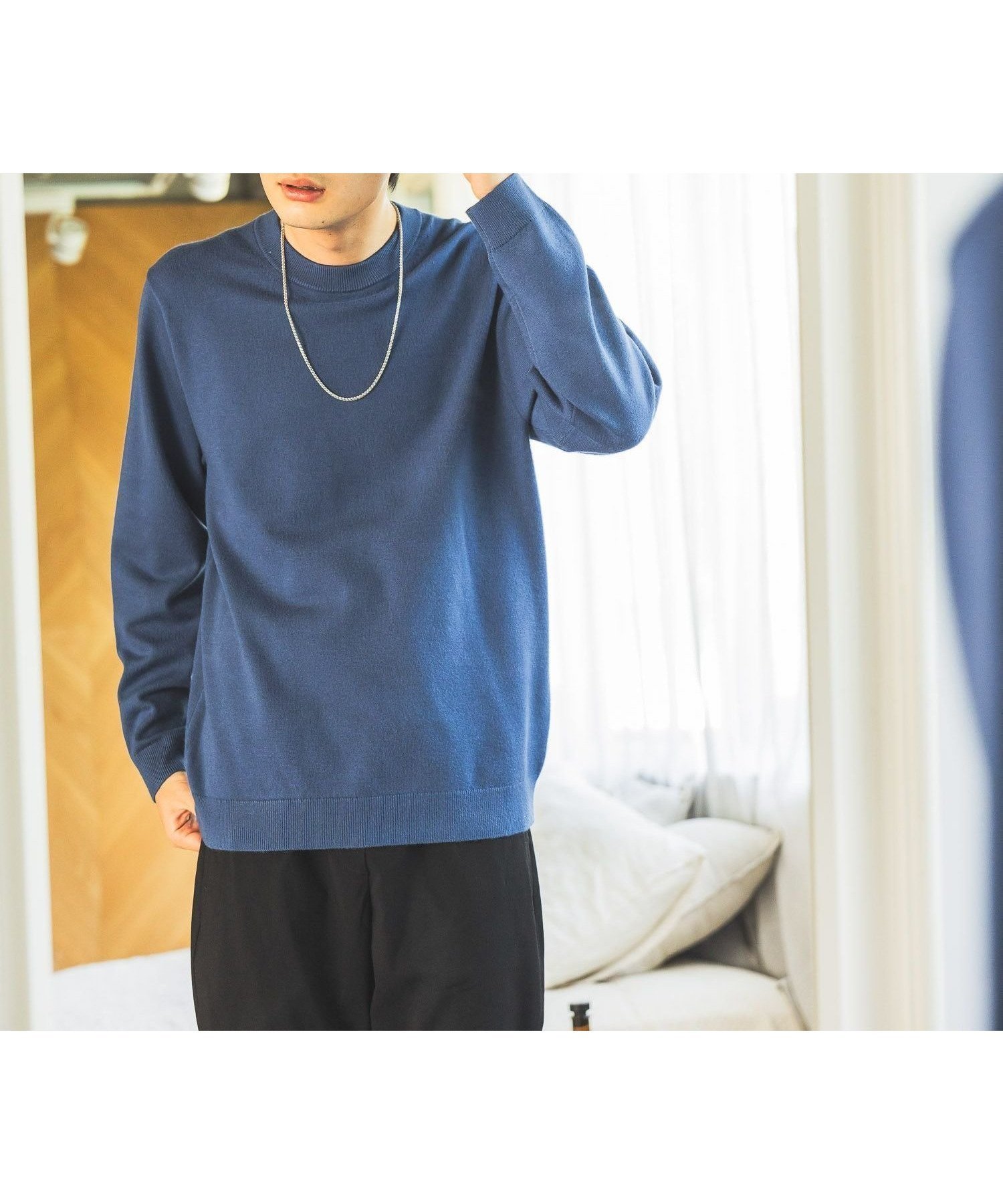 【グローバルワーク/GLOBAL WORK / MEN】のメルティクルーネックプルオーバー/523898 インテリア・キッズ・メンズ・レディースファッション・服の通販 founy(ファニー)  ファッション Fashion メンズファッション Fashion for Men トップス・カットソー Cut & Sew Tops 2024年 2024 2024-2025秋冬・A/W Autumn/Winter 2024–25 AW24–25 おすすめ Recommended / Our Picks インナー Innerwear シンプル Simple, Minimal ジャケット Jacket, Outerwear ボトム Bottoms, Lower Wear 秋 Autumn A/W・秋冬 Autumn/Winter ブルー82|ID: prp329100004751300 ipo3291000000034355721