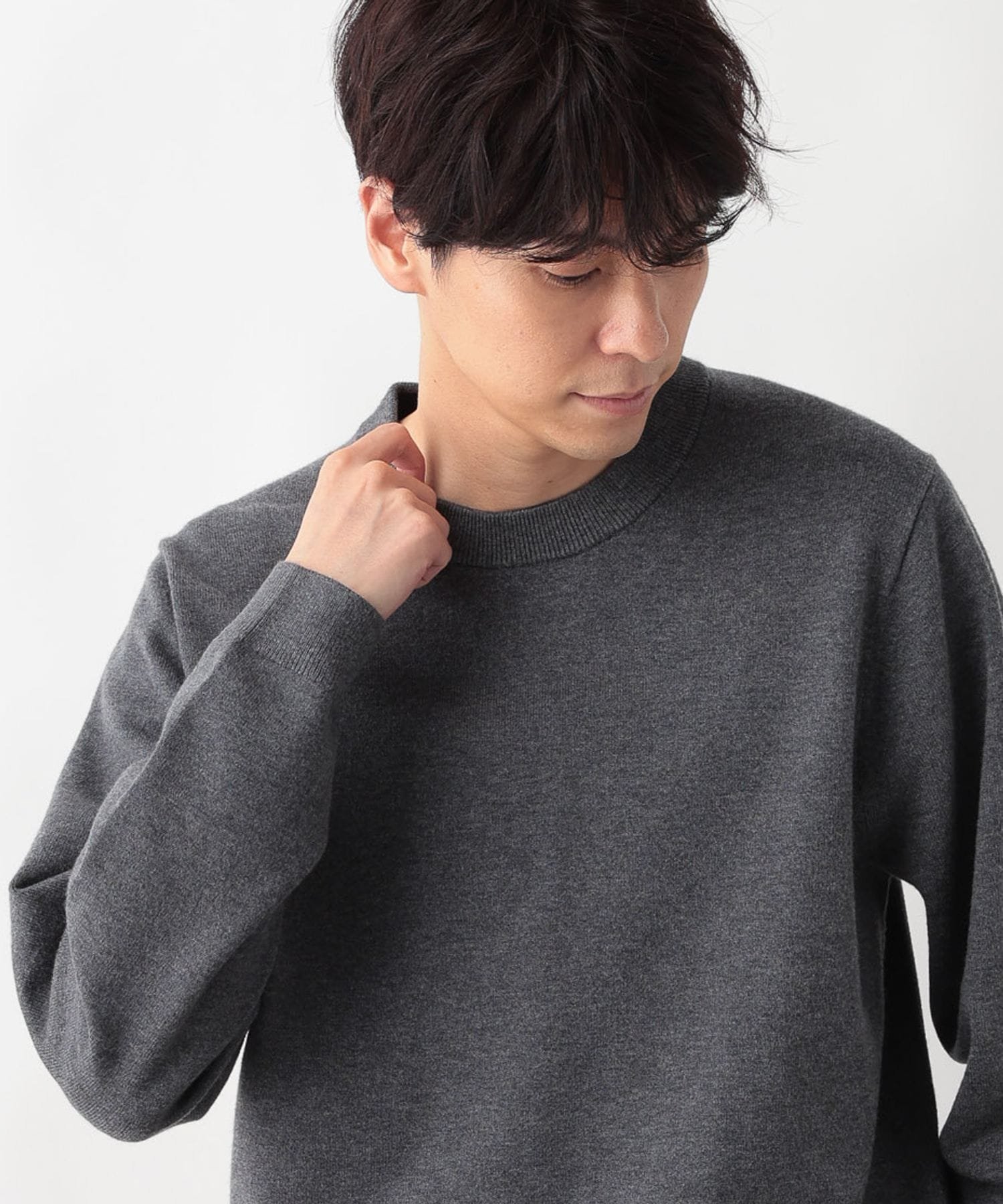 【グローバルワーク/GLOBAL WORK / MEN】のメルティクルーネックプルオーバー/523898 インテリア・キッズ・メンズ・レディースファッション・服の通販 founy(ファニー)  ファッション Fashion メンズファッション Fashion for Men トップス・カットソー Cut & Sew Tops 2024年 2024 2024-2025秋冬・A/W Autumn/Winter 2024–25 AW24–25 おすすめ Recommended / Our Picks インナー Innerwear シンプル Simple, Minimal ジャケット Jacket, Outerwear ボトム Bottoms, Lower Wear 秋 Autumn A/W・秋冬 Autumn/Winter 杢チャコール18|ID: prp329100004751300 ipo3291000000034355724