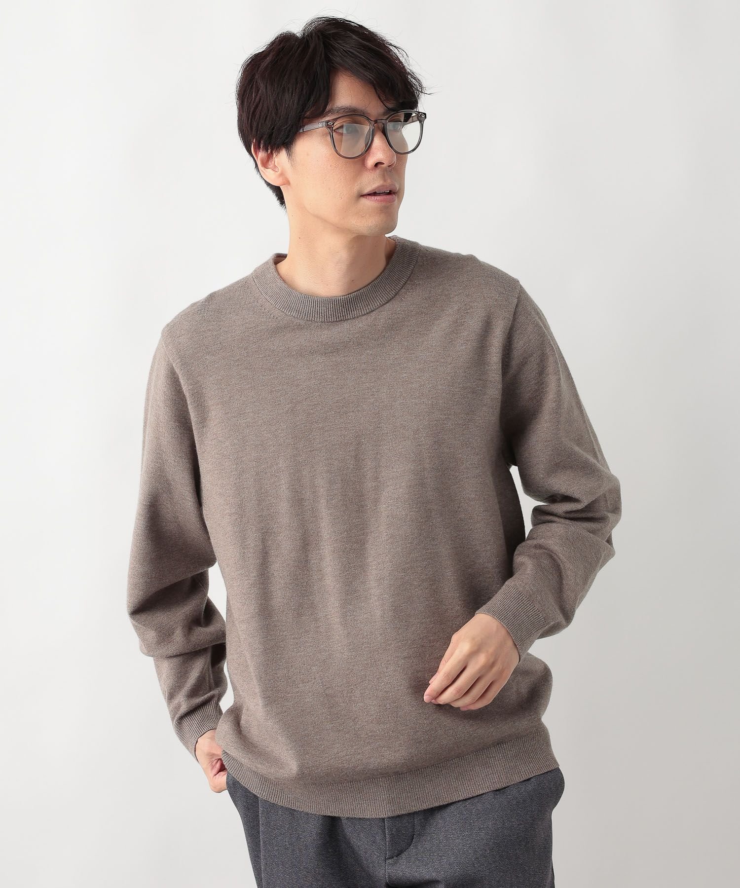 【グローバルワーク/GLOBAL WORK / MEN】のメルティクルーネックプルオーバー/523898 インテリア・キッズ・メンズ・レディースファッション・服の通販 founy(ファニー)  ファッション Fashion メンズファッション Fashion for Men トップス・カットソー Cut & Sew Tops 2024年 2024 2024-2025秋冬・A/W Autumn/Winter 2024–25 AW24–25 おすすめ Recommended / Our Picks インナー Innerwear シンプル Simple, Minimal ジャケット Jacket, Outerwear ボトム Bottoms, Lower Wear 秋 Autumn A/W・秋冬 Autumn/Winter 杢グレージュ52|ID: prp329100004751300 ipo3291000000034355726