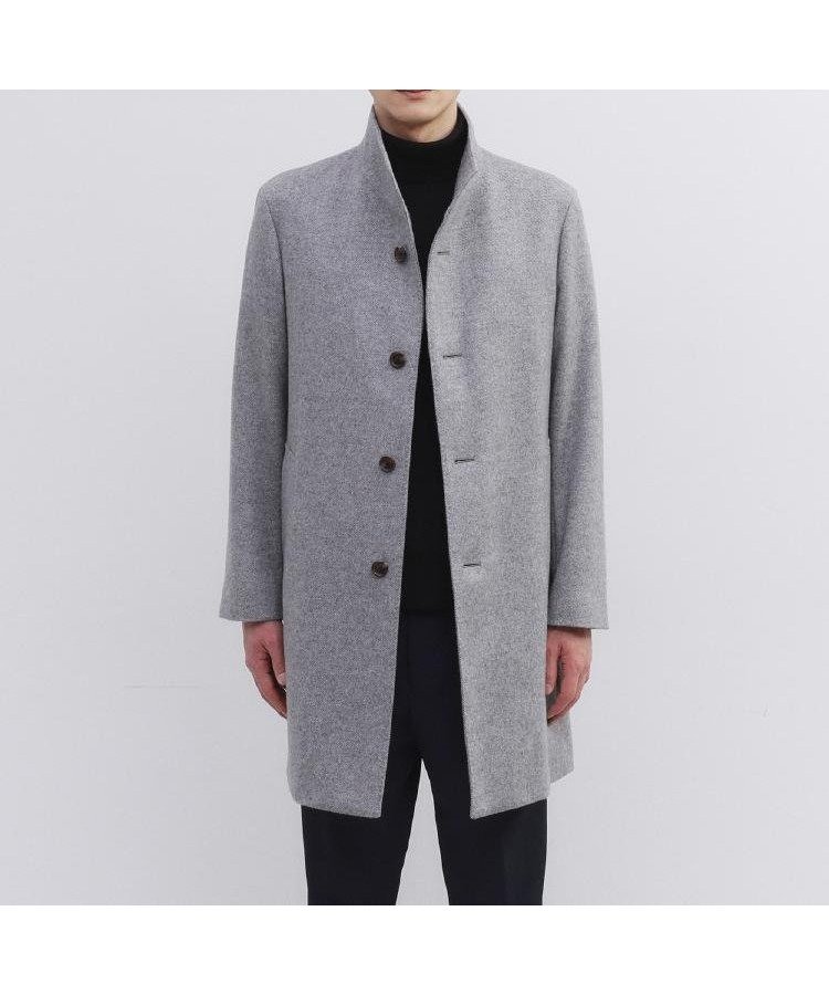 【タケオキクチ/TAKEO KIKUCHI / MEN】の【ウールカシミヤブレンド】ビーバー調 スタンドカラー コート 人気、トレンドファッション・服の通販 founy(ファニー) ファッション Fashion メンズファッション Fashion for Men エレガント 上品 Elegant スタンド Stand Collar, Upright Stand スマート Smart, Elegant スーツ Suit, Formalwear バランス Balance, Style Balance マフラー Scarf, Muffler 無地 Plain, Solid Color ビジネス 仕事 通勤 Business / Work / Commuting other-1|ID: prp329100004751324 ipo3291000000034776709