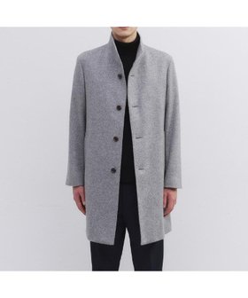 【タケオキクチ/TAKEO KIKUCHI / MEN】の【ウールカシミヤブレンド】ビーバー調 スタンドカラー コート 人気、トレンドファッション・服の通販 founy(ファニー) ファッション Fashion メンズファッション Fashion for Men エレガント 上品 Elegant スタンド Stand Collar, Upright Stand スマート Smart, Elegant スーツ Suit, Formalwear バランス Balance, Style Balance マフラー Scarf, Muffler 無地 Plain, Solid Color ビジネス 仕事 通勤 Business / Work / Commuting |ID:prp329100004751324