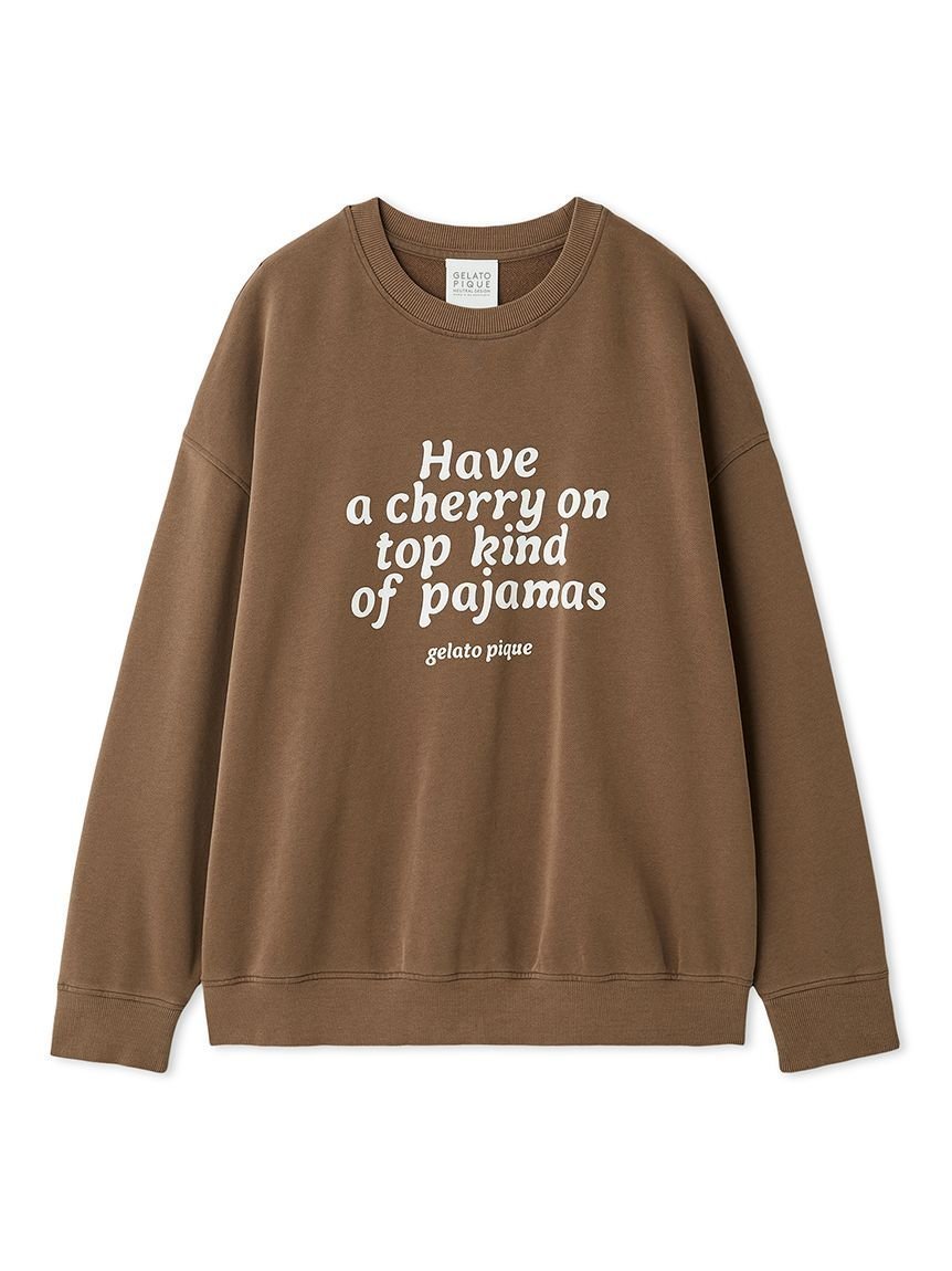 【ジェラート ピケ/gelato pique】の【UNISEX】裏毛プルオーバー インテリア・キッズ・メンズ・レディースファッション・服の通販 founy(ファニー) 　ファッション　Fashion　レディースファッション　Fashion for Women　トップス・カットソー　Cut & Sew Tops　カジュアルプルオーバー・ニットトップス　Pullovers & Knit Tops / Casual Pullovers　ユニセックス　Unisex, Genderless　シンプル　Simple, Minimal　スウェット / スエット　Sweatshirt, Sweatwear　ストライプ　Stripe, Striped Pattern　スマート　Smart, Elegant　チェリー　Cherry, Cherry Pattern　ハーフ　Half, Half-Length　パジャマ　Pajamas, Sleepwear　プリント　Print, Printed Pattern　ロング　Long, Long-Length　BRW[058]|ID: prp329100004751327 ipo3291000000034489159