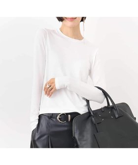 【ミッシェルクラン/MICHEL KLEIN】のYURI KOBAYASHIコラボ シアーカットソー 人気、トレンドファッション・服の通販 founy(ファニー) ファッション Fashion レディースファッション Fashion for Women トップス・カットソー Cut & Sew Tops カットソー・ベーシックTシャツ Cut-and-Sewn Tops / Stretch Tees & Basics インド Indian Textile インナー Innerwear 洗える Machine Washable キャミ Camisole, Cami Top コラボ Collaboration, Collab コンパクト Compact, Small Size シアー Sheer, See-Through シンプル Simple, Minimal スタイリッシュ Stylish, Fashionable ストレッチ Stretch, Stretchy Fabric ダウン Down, Puffer トレンド Trend, Trending Now 長袖 Long Sleeve, Full Sleeve バランス Balance, Style Balance フィット Fit, Slim Fit ベーシック Basic, Essential 防寒 Cold Protection, Winter-Ready リラックス Relax, Relaxed Fit ロング Long, Long-Length 冬 Winter / This Winter 再入荷 Restock / Back in Stock おすすめ Recommended / Our Picks 旅行 Travel エレガント 上品 Elegant 年末年始 Year-end and New Year Holidays |ID:prp329100004751330
