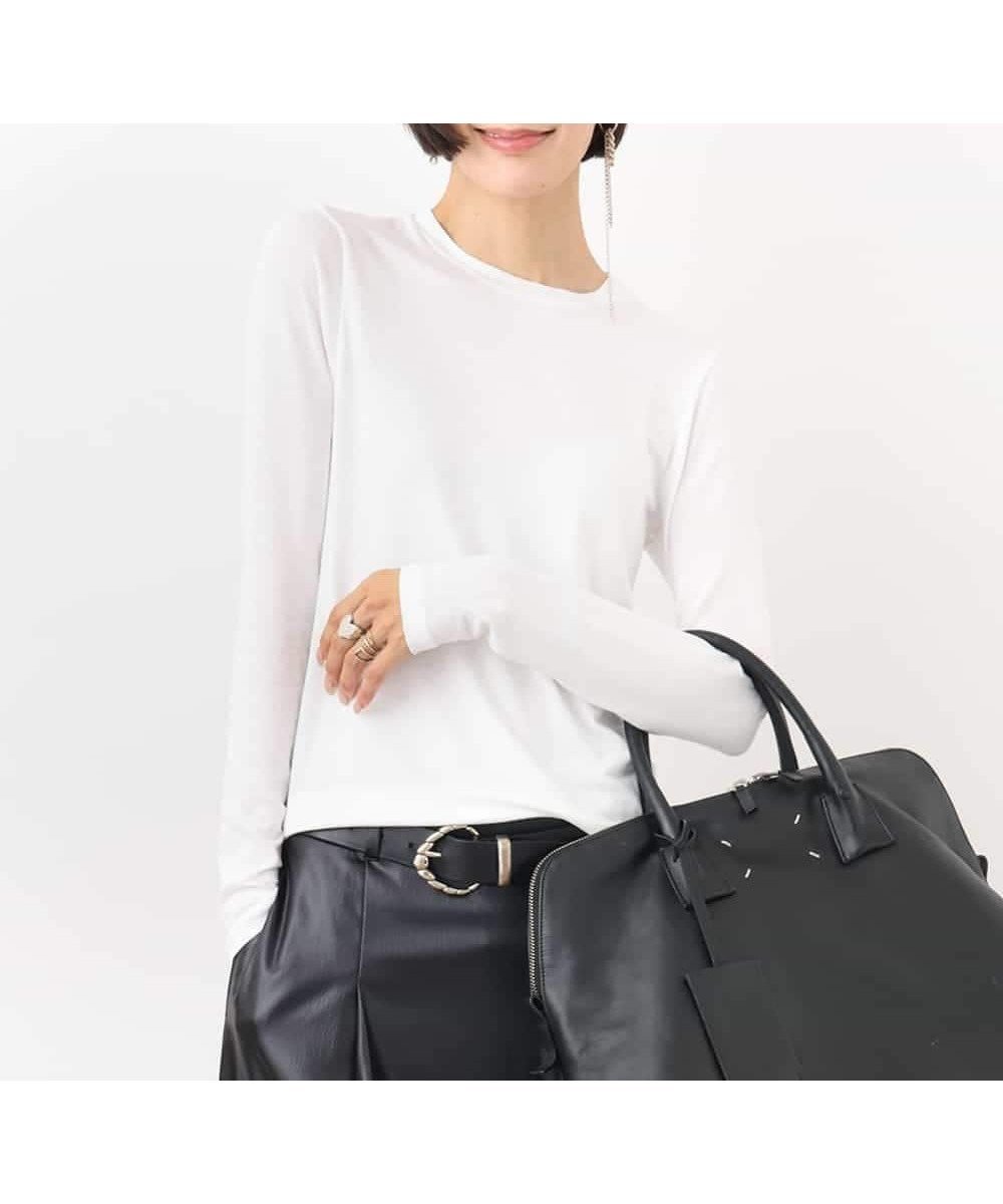 【ミッシェルクラン/MICHEL KLEIN】のYURI KOBAYASHIコラボ シアーカットソー 人気、トレンドファッション・服の通販 founy(ファニー)  ファッション Fashion レディースファッション Fashion for Women トップス・カットソー Cut & Sew Tops カットソー・ベーシックTシャツ Cut-and-Sewn Tops / Stretch Tees & Basics インド Indian Textile インナー Innerwear 洗える Machine Washable キャミ Camisole, Cami Top コラボ Collaboration, Collab コンパクト Compact, Small Size シアー Sheer, See-Through シンプル Simple, Minimal スタイリッシュ Stylish, Fashionable ストレッチ Stretch, Stretchy Fabric ダウン Down, Puffer トレンド Trend, Trending Now 長袖 Long Sleeve, Full Sleeve バランス Balance, Style Balance フィット Fit, Slim Fit ベーシック Basic, Essential 防寒 Cold Protection, Winter-Ready リラックス Relax, Relaxed Fit ロング Long, Long-Length 冬 Winter / This Winter 再入荷 Restock / Back in Stock おすすめ Recommended / Our Picks 旅行 Travel エレガント 上品 Elegant 年末年始 Year-end and New Year Holidays  other-1|ID: prp329100004751330 ipo3291000000034356050