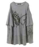 【キャンディストリッパー/Candy Stripper】のFIRE BUTTERFLY LAYERED TOPS 人気、トレンドファッション・服の通販 founy(ファニー) ファッション Fashion レディースファッション Fashion for Women トップス・カットソー Cut & Sew Tops おすすめ Recommended / Our Picks グラフィック Graphic, Graphic Design バタフライ Butterfly, Butterfly Motif ベスト Vest, Waistcoat モチーフ Motif, Design Theme ワッフル Waffle, Waffle Knit thumbnail HEATHER GRAY|ID: prp329100004751348 ipo3291000000034356252