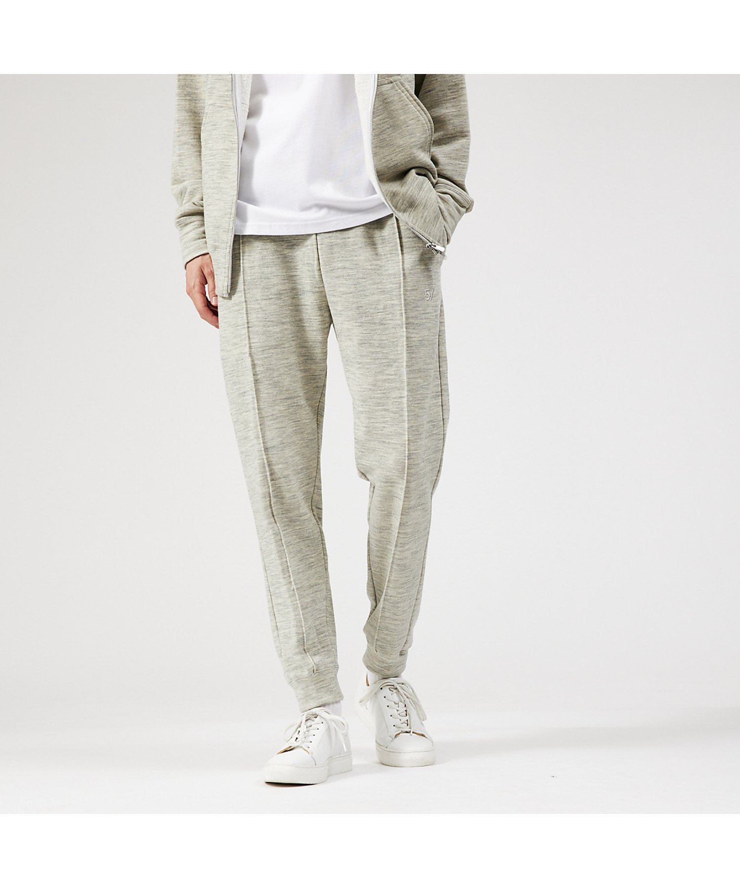 【5351プール オム/5351POUR LES HOMMES / MEN】の【5/】スウェットパンツ インテリア・キッズ・メンズ・レディースファッション・服の通販 founy(ファニー)  ファッション Fashion メンズファッション Fashion for Men ボトムス Bottoms ストレッチ Stretch, Stretchy Fabric タフタ Taffeta, Structured Fabric ダブル Double, Double-Breasted パーカー Hoodie, Parka フェイス Face, Facial Design ポケット Pocket, Pocket Detail ライトグレー|ID: prp329100004751397 ipo3291000000034356844