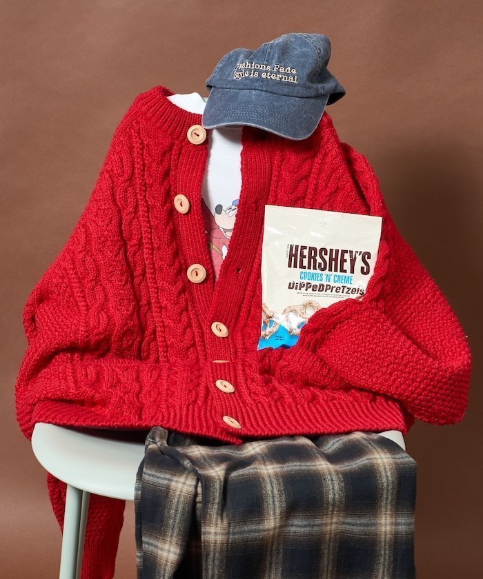 【フリークスストア/FREAK'S STORE】のフィッシャーマンニットカーディガン 25AW インテリア・キッズ・メンズ・レディースファッション・服の通販 founy(ファニー) 　ファッション　Fashion　レディースファッション　Fashion for Women　トップス・カットソー　Cut & Sew Tops　ニット　Knit Tops & Sweaters　カーディガン・羽織り　Layered Style Cardigans　2025年　2025　2025-2026秋冬・A/W　Autumn/Winter 2025–26 AW25–26　冬　Winter / This Winter　おすすめ　Recommended / Our Picks　ウッド　Wooden Design　カーディガン　Cardigan, Knitwear　フロント　Front, Front Design　人気　Popular, Best Seller　定番　Standard, Basic Item　A/W・秋冬　Autumn/Winter　防寒　Cold Protection, Winter-Ready　レッド|ID: prp329100004751421 ipo3291000000034725685