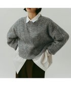 【アンドミー/andme】のショート丈 ミックスカラー 長袖 ニット トップス 人気、トレンドファッション・服の通販 founy(ファニー) ファッション Fashion レディースファッション Fashion for Women トップス・カットソー Cut & Sew Tops ニット Knit Tops & Sweaters アクリル Acrylic Material エアリー Airy Texture クロップド Cropped, Short Length ショート Short, Short Length バランス Balance, Style Balance ミックス Mix, Mixed Style 畦 Ribbed Knit 長袖 Long Sleeve, Full Sleeve thumbnail グレー|ID: prp329100004751424 ipo3291000000034789965