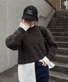 【アンドミー/andme】のショート丈 ミックスカラー 長袖 ニット トップス 人気、トレンドファッション・服の通販 founy(ファニー) ファッション Fashion レディースファッション Fashion for Women トップス・カットソー Cut & Sew Tops ニット Knit Tops & Sweaters アクリル Acrylic Material エアリー Airy Texture クロップド Cropped, Short Length ショート Short, Short Length バランス Balance, Style Balance ミックス Mix, Mixed Style 畦 Ribbed Knit 長袖 Long Sleeve, Full Sleeve thumbnail ブラウン|ID: prp329100004751424 ipo3291000000034789972
