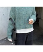 【アンドミー/andme】のショート丈 ミックスカラー 長袖 ニット トップス 人気、トレンドファッション・服の通販 founy(ファニー) ファッション Fashion レディースファッション Fashion for Women トップス・カットソー Cut & Sew Tops ニット Knit Tops & Sweaters アクリル Acrylic Material エアリー Airy Texture クロップド Cropped, Short Length ショート Short, Short Length バランス Balance, Style Balance ミックス Mix, Mixed Style 畦 Ribbed Knit 長袖 Long Sleeve, Full Sleeve thumbnail グリーン|ID: prp329100004751424 ipo3291000000034789975