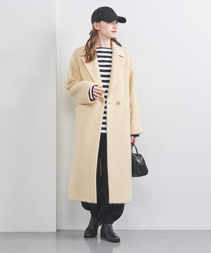 【ユナイテッドアローズ/UNITED ARROWS】のシャギー ビッグテーラード コート インテリア・キッズ・メンズ・レディースファッション・服の通販 founy(ファニー) https://founy.com/ ファッション Fashion レディースファッション Fashion for Women アウター Coat / Outerwear Collection コート・ロングコート・ピーコート Long Coats, Peacoats & More エレガント 上品 Elegant スカーフ Scarf, Neckwear スラックス Slacks, Dress Pants デニム Denim, Jeans Material ドロップ Drop Shoulder, Dropped Style ネックレス Necklace, Pendant Necklace バランス Balance, Style Balance フロント Front, Front Design ループ Loop, Loop Knit レギュラー Regular, Standard Fit ロング Long, Long-Length 冬 Winter / This Winter アウトレット Outlet / Clearance |ID: prp329100004751466 ipo3291000000034528759