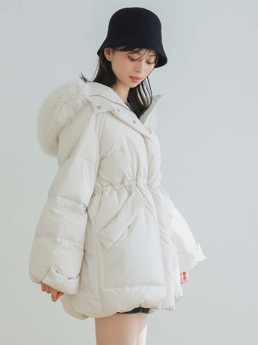 【スナイデル/SNIDEL】の【WEB限定カラーあり】西川フードファーミドルダウン 人気、トレンドファッション・服の通販 founy(ファニー) 　ファッション　Fashion　レディースファッション　Fashion for Women　ウェーブ　Wavy Pattern　ショート　Short, Short Length　ジップ　Zip, Zipper　ストレート　Straight, Straight Cut　ダウン　Down, Puffer　ドット　Polka Dot, Dot Pattern　フラップ　Flap, Flap Pocket　フロント　Front, Front Design　ブロック　Block, Solid Block Pattern　ポケット　Pocket, Pocket Detail　ミドル　Middle Length, Mid Height　冬　Winter / This Winter　おすすめ　Recommended / Our Picks　 other-1|ID: prp329100004751473 ipo3291000000034357915