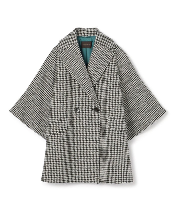 【トゥモローランド/TOMORROWLAND】のウールカシミヤシェファード フレアスリーブショートコート インテリア・キッズ・メンズ・レディースファッション・服の通販 founy(ファニー) https://founy.com/ ファッション Fashion レディースファッション Fashion for Women アウター Coat / Outerwear Collection コート・ロングコート・ピーコート Long Coats, Peacoats & More エレガント 上品 Elegant クラシカル Classical, Vintage-Inspired スリーブ Sleeve, Long Sleeve / Short Sleeve ダブル Double, Double-Breasted チェック Check, Plaid, Tartan バランス Balance, Style Balance モノトーン Monotone, Black and White おすすめ Recommended / Our Picks |ID: prp329100004751498 ipo3291000000034455447