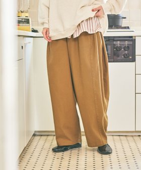 【スタディオ クリップ/studio CLIP】の《days》ラグビーボールパンツ プチ・プラスサイズあり 人気、トレンドファッション・服の通販 founy(ファニー) ファッション Fashion レディースファッション Fashion for Women パンツ Pants & Trousers おすすめ Recommended / Our Picks コンパクト Compact, Small Size スウェット / スエット Sweatshirt, Sweatwear ツイル Twist, Twisted Detail バランス Balance, Style Balance フリル Frill, Ruffle ボトム Bottoms, Lower Wear ワイド Wide, Wide Fit 秋 Autumn |ID:prp329100004751514