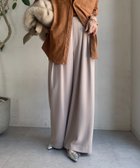 【ドゥドゥ/DouDou】の【累計販売数2万枚突破/20色4サイズ展開!】タックワイドパンツ ベージュ|ID: prp329100004751538 ipo3291000000034426513