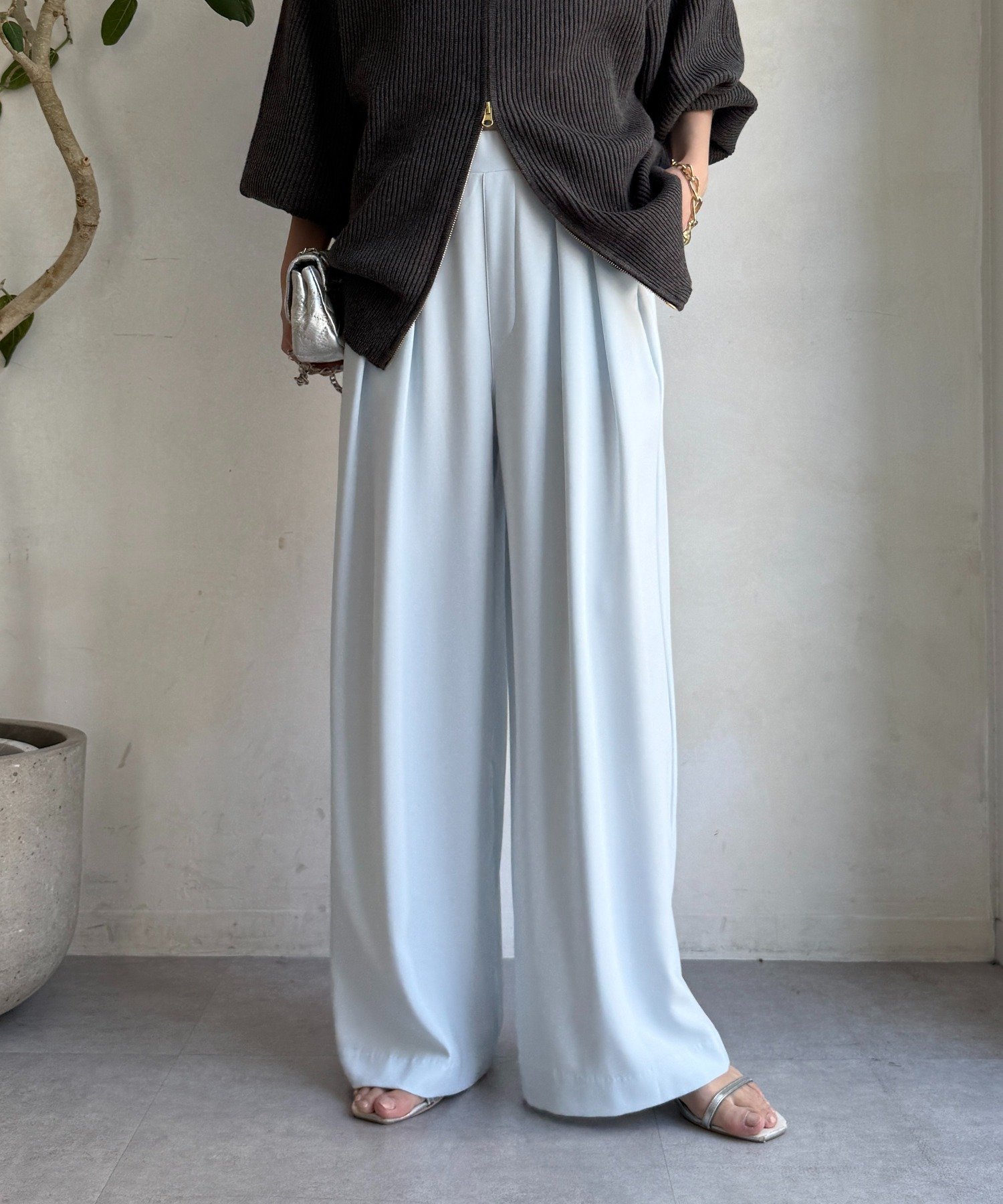 【ドゥドゥ/DouDou】の【累計販売数2万枚突破/20色4サイズ展開!】タックワイドパンツ インテリア・キッズ・メンズ・レディースファッション・服の通販 founy(ファニー) ファッション Fashion レディースファッション Fashion for Women パンツ Pants & Trousers スマート Smart, Elegant 雑誌 Magazine, Fashion Magazine フロント Front, Front Design A/W・秋冬 Autumn/Winter 冬 Winter / This Winter 再入荷 Restock / Back in Stock 2025年 2025 2025-2026秋冬・A/W Autumn/Winter 2025–26 AW25–26 スカイブルー|ID: prp329100004751538 ipo3291000000034426523