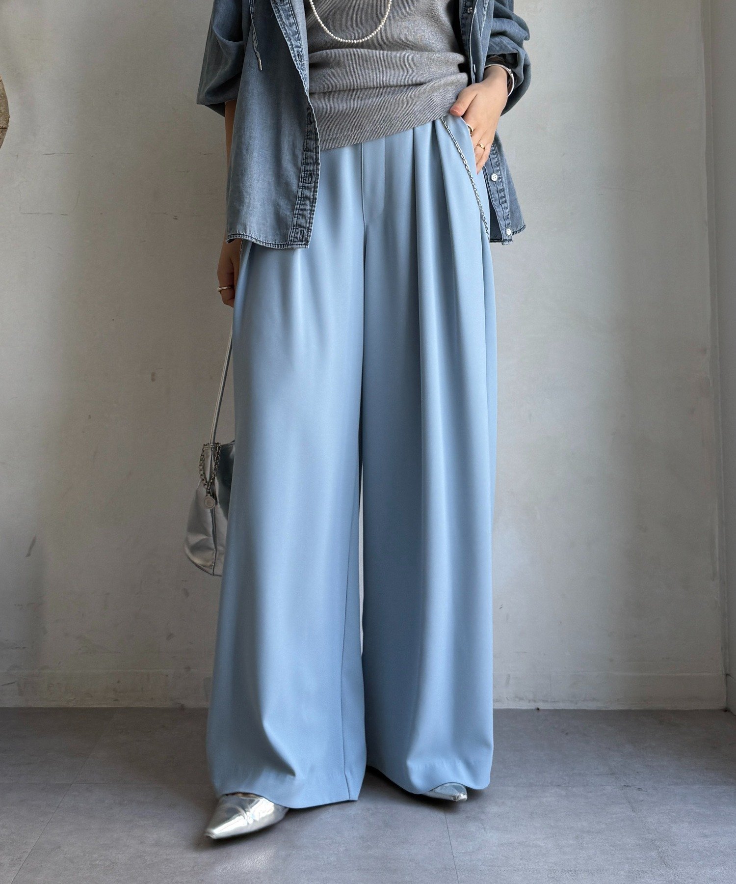 【ドゥドゥ/DouDou】の【累計販売数2万枚突破/20色4サイズ展開!】タックワイドパンツ インテリア・キッズ・メンズ・レディースファッション・服の通販 founy(ファニー) ファッション Fashion レディースファッション Fashion for Women パンツ Pants & Trousers スマート Smart, Elegant 雑誌 Magazine, Fashion Magazine フロント Front, Front Design A/W・秋冬 Autumn/Winter 冬 Winter / This Winter 再入荷 Restock / Back in Stock 2025年 2025 2025-2026秋冬・A/W Autumn/Winter 2025–26 AW25–26 サックスブルー|ID: prp329100004751538 ipo3291000000034426526