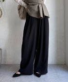 【ドゥドゥ/DouDou】の【累計販売数2万枚突破/20色4サイズ展開!】タックワイドパンツ ブラック|ID: prp329100004751538 ipo3291000000034426542