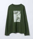 【ジーナシス/JEANASiS】のアソートレトログラフィックプリントロンTEE 人気、トレンドファッション・服の通販 founy(ファニー) ファッション Fashion レディースファッション Fashion for Women トップス・カットソー Cut & Sew Tops ロングTシャツ・Tシャツ Longline T-Shirts & Tees インナー Innerwear カットソー Cut and Sewn Top カーディガン Cardigan, Knitwear デニム Denim, Jeans Material プリント Print, Printed Pattern 春 Spring 長袖 Long Sleeve, Full Sleeve thumbnail ダークグリーン|ID: prp329100004751546 ipo3291000000034359036