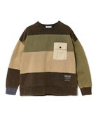 【ゴースローキャラバン/go slow caravan】のKAKELA TRANQUIL/カケラ トランクイル ボーダー切替ポケットクルー (WOMENS) 人気、トレンドファッション・服の通販 founy(ファニー) ファッション Fashion レディースファッション Fashion for Women グラフィック Graphic, Graphic Design スウェット / スエット Sweatshirt, Sweatwear ビンテージ Vintage, Retro Style ボーダー Border, Stripe ポケット Pocket, Pocket Detail リメイク Remake, Reconstructed リラックス Relax, Relaxed Fit 切替 Switching, Contrast Panel 定番 Standard, Basic Item 春 Spring thumbnail ブラック|ID: prp329100004751562 ipo3291000000034359187