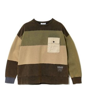 【ゴースローキャラバン/go slow caravan】のKAKELA TRANQUIL/カケラ トランクイル ボーダー切替ポケットクルー (WOMENS) 人気、トレンドファッション・服の通販 founy(ファニー) ファッション Fashion レディースファッション Fashion for Women グラフィック Graphic, Graphic Design スウェット / スエット Sweatshirt, Sweatwear ビンテージ Vintage, Retro Style ボーダー Border, Stripe ポケット Pocket, Pocket Detail リメイク Remake, Reconstructed リラックス Relax, Relaxed Fit 切替 Switching, Contrast Panel 定番 Standard, Basic Item 春 Spring |ID:prp329100004751562