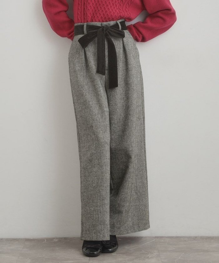 【クチュール ブローチ/Couture Brooch】の【上品華やか・通勤】ラメツイード ワイドパンツ インテリア・キッズ・メンズ・レディースファッション・服の通販 founy(ファニー) https://founy.com/ ファッション Fashion レディースファッション Fashion for Women パンツ Pants & Trousers 2025年 2025 2025-2026秋冬・A/W Autumn/Winter 2025–26 AW25–26 おすすめ Recommended / Our Picks サテン Satin, Glossy Fabric シンプル Simple, Minimal スマート Smart, Elegant ツイード Twill, Twill Weave ベロア Velour, Soft Velvet ポケット Pocket, Pocket Detail ミックス Mix, Mixed Style リボン Ribbon, Bow ワイド Wide, Wide Fit エレガント 上品 Elegant ビジネス 仕事 通勤 Business / Work / Commuting |ID: prp329100004751564 ipo3291000000034619901