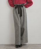 【クチュール ブローチ/Couture Brooch】の【上品華やか・通勤】ラメツイード ワイドパンツ ブラック|ID: prp329100004751564 ipo3291000000034619903