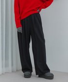 【アーバンリサーチ/URBAN RESEARCH】の『3サイズ展開』『イージーケア』 ウール混タックギャザーストレートパンツ BLACK|ID: prp329100004751566 ipo3291000000035159408