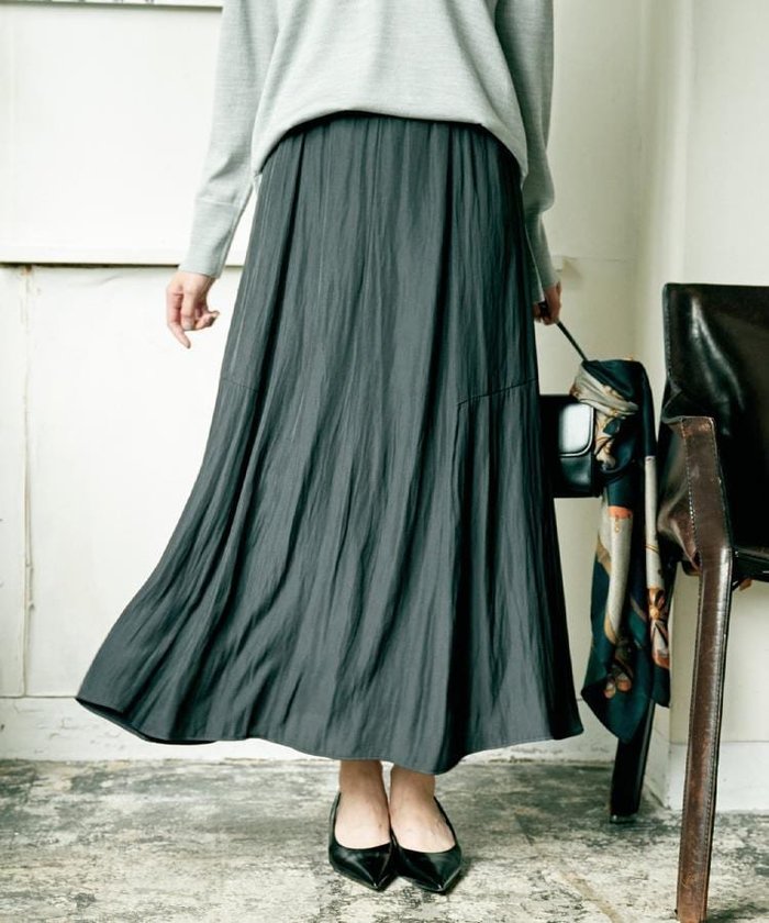 【アンタイトル/UNTITLED】の【秋冬兼用/1枚で着映え】ソフト裾フレアスカート インテリア・キッズ・メンズ・レディースファッション・服の通販 founy(ファニー) https://founy.com/ ファッション Fashion レディースファッション Fashion for Women スカート Skirts Aライン・フレアスカート A-Line & Flared Skirts エレガント 上品 Elegant 秋 Autumn スマート Smart, Elegant フィット Fit, Slim Fit フレア Flare, Flared プレーン Plain, Simple ポケット Pocket, Pocket Detail ロング Long, Long-Length 冬 Winter / This Winter A/W・秋冬 Autumn/Winter おすすめ Recommended / Our Picks |ID: prp329100004751614 ipo3291000000034444618