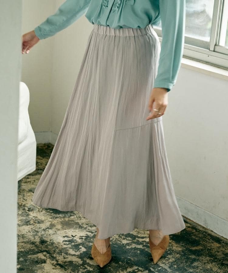 【アンタイトル/UNTITLED】の【秋冬兼用/1枚で着映え】ソフト裾フレアスカート インテリア・キッズ・メンズ・レディースファッション・服の通販 founy(ファニー) ファッション Fashion レディースファッション Fashion for Women スカート Skirts Aライン・フレアスカート A-Line & Flared Skirts エレガント 上品 Elegant 秋 Autumn スマート Smart, Elegant フィット Fit, Slim Fit フレア Flare, Flared プレーン Plain, Simple ポケット Pocket, Pocket Detail ロング Long, Long-Length 冬 Winter / This Winter A/W・秋冬 Autumn/Winter おすすめ Recommended / Our Picks ライトベージュ|ID: prp329100004751614 ipo3291000000034444624