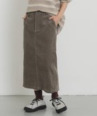 【アーバンリサーチ ドアーズ/URBAN RESEARCH DOORS】の『UR TECH』コーデュロイストレートスカート モカ|ID: prp329100004751629 ipo3291000000034658801