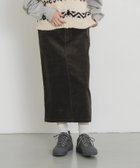 【アーバンリサーチ ドアーズ/URBAN RESEARCH DOORS】の『UR TECH』コーデュロイストレートスカート ブラウンカーキ|ID: prp329100004751629 ipo3291000000034658802