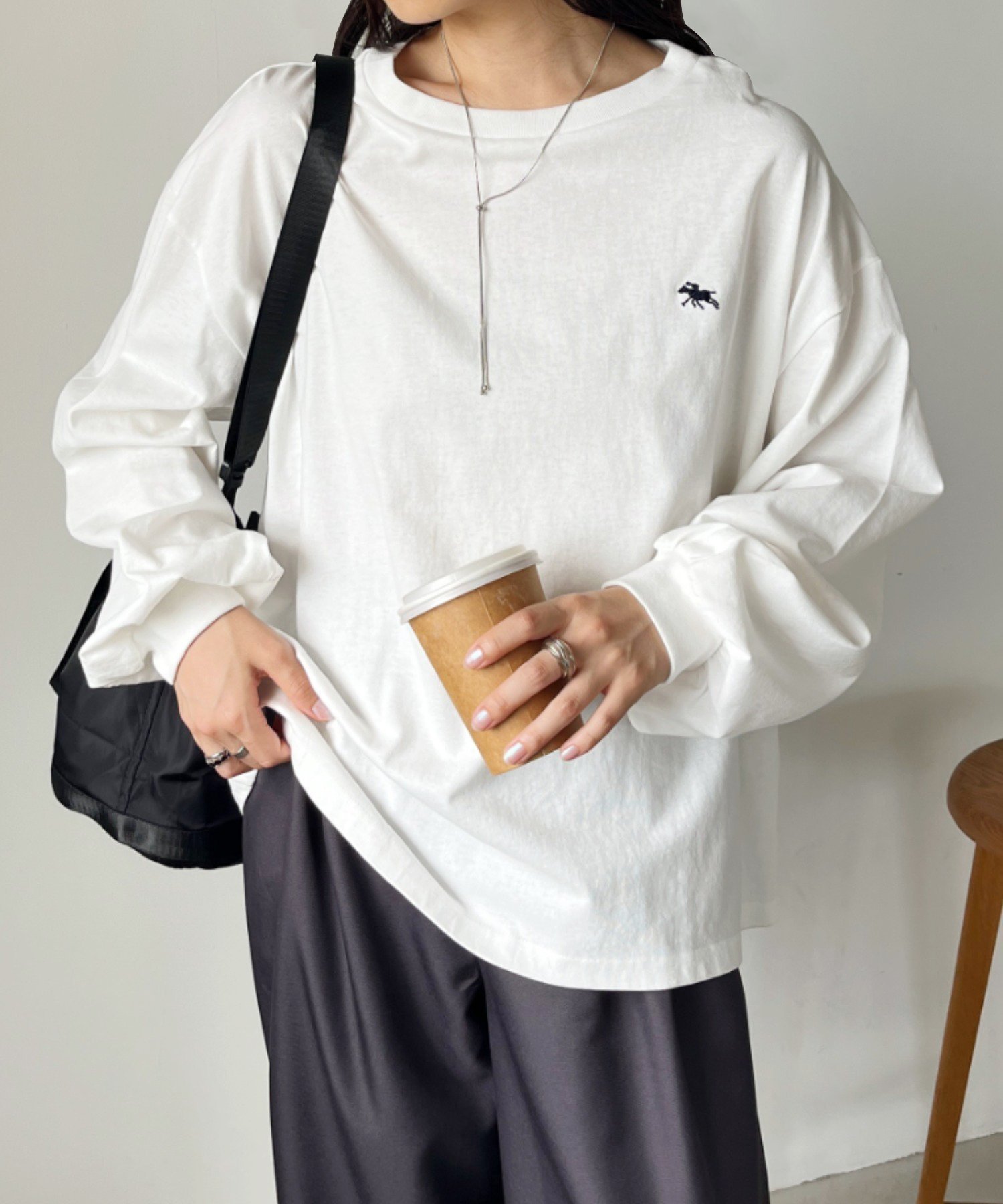 【アウトフィッター ラボ/Outfitter lab】のPOLO CHAMPS / 袖ボリュームロンT インテリア・キッズ・メンズ・レディースファッション・服の通販 founy(ファニー)  ファッション Fashion レディースファッション Fashion for Women トップス・カットソー Cut & Sew Tops ロングTシャツ・Tシャツ Longline T-Shirts & Tees カーゴパンツ Cargo Pants, Utility Pants スポーツ Sports, Activewear ティアードスカート Tiered Skirt, Flounced Skirt デニム Denim, Jeans Material トレンド Trend, Trending Now 定番 Standard, Basic Item 長袖 Long Sleeve, Full Sleeve フレア Flare, Flared ボックス Boxy, Box Shape モチーフ Motif, Design Theme ワンポイント One Point, Statement Accent おすすめ Recommended / Our Picks ホワイト|ID: prp329100004751639 ipo3291000000034360482