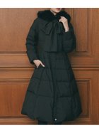 【セルフォード/CELFORD】の【限定カラーあり】フードリボンロングダウンコート 人気、トレンドファッション・服の通販 founy(ファニー) ファッション Fashion レディースファッション Fashion for Women アウター Coat / Outerwear Collection コート・ロングコート・ピーコート Long Coats, Peacoats & More ダウンジャケット・軽量ダウン Warm & Lightweight Down Jackets エレガント 上品 Elegant シェイプ Shape, Slim Fit スタンド Stand Collar, Upright Stand スマート Smart, Elegant タフタ Taffeta, Structured Fabric ダウン Down, Puffer フィット Fit, Slim Fit フェザー Feather, Feather Detail フレア Flare, Flared リボン Ribbon, Bow ロング Long, Long-Length 軽量 Lightweight, Ultra Light thumbnail BLK[009]|ID: prp329100004751659 ipo3291000000034524606
