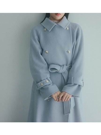 【スナイデル/SNIDEL】のウールカシミヤスタンドカラーコート インテリア・キッズ・メンズ・レディースファッション・服の通販 founy(ファニー) 　ファッション　Fashion　レディースファッション　Fashion for Women　アウター　Coat / Outerwear Collection　コート・ロングコート・ピーコート　Long Coats, Peacoats & More　ウェーブ　Wavy Pattern　エレガント 上品　Elegant　ストレート　Straight, Straight Cut　スマート　Smart, Elegant　ポケット　Pocket, Pocket Detail　メタル　Metal, Metal Parts　ワンポイント　One Point, Statement Accent　冬　Winter / This Winter　おすすめ　Recommended / Our Picks　LBLU[081]|ID: prp329100004751660 ipo3291000000034360825