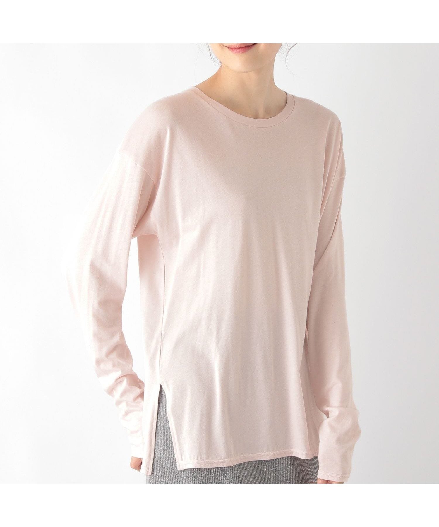 【グローバルワーク/GLOBAL WORK】のヘビロッTeeセミシアーT長袖/115474 インテリア・キッズ・メンズ・レディースファッション・服の通販 founy(ファニー)  ファッション Fashion レディースファッション Fashion for Women トップス・カットソー Cut & Sew Tops インナー Innerwear カットソー Cut and Sewn Top シアー Sheer, See-Through スウェット / スエット Sweatshirt, Sweatwear トレンド Trend, Trending Now ベーシック Basic, Essential 抗菌 Antibacterial, Bacteria-Resistant 長袖 Long Sleeve, Full Sleeve ペールピンク22|ID: prp329100004751663 ipo3291000000034360897
